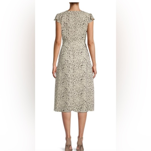 BB DAKOTA Steve Madden Abstract-Print Wrap Dress size L - Picture 2 of 2